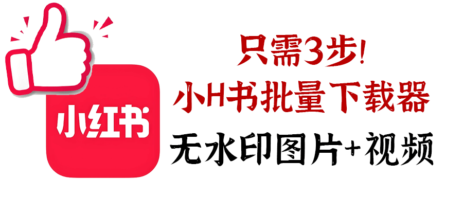 图片[1]-推荐！只需3步！小红书批量下载器（无水印图片+视频，无需登录）V2.1版-链启创客资源站