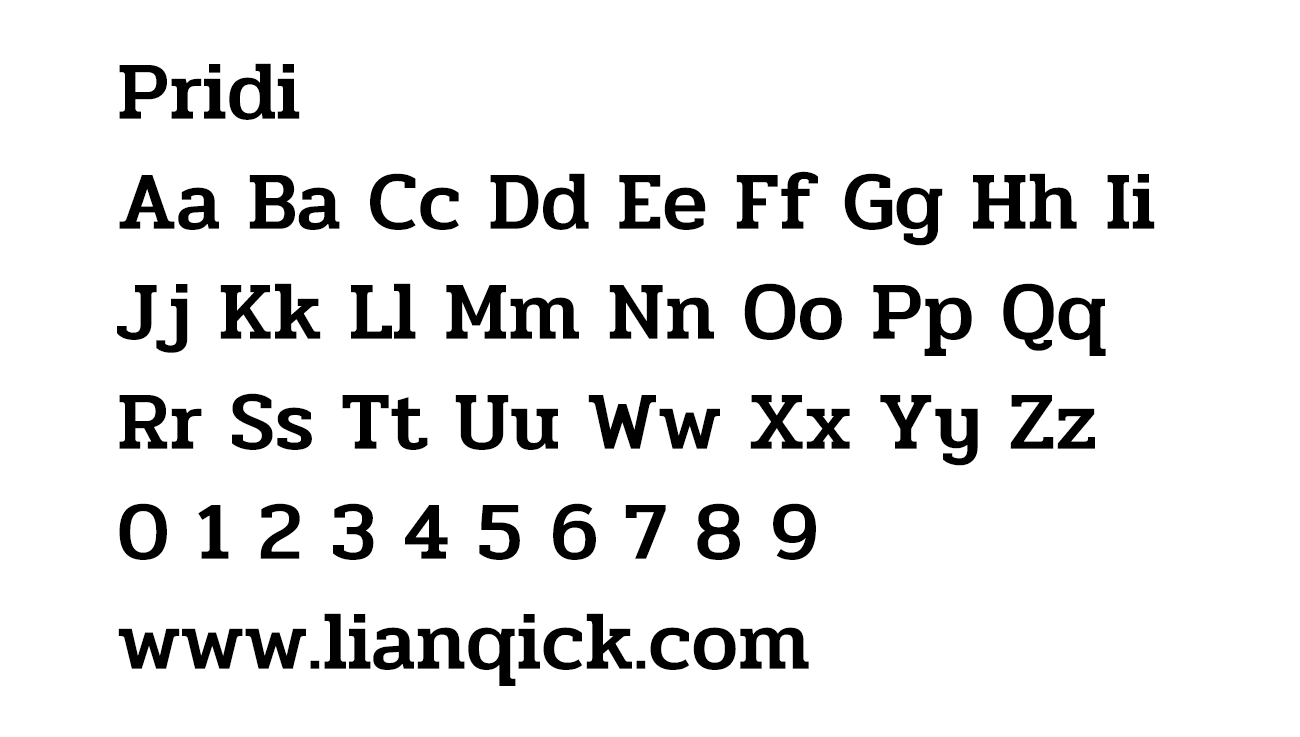 图片[2]-【Pridi】一种适合正文和显示的粗体衬线拉丁文和循环泰文字体-链启库 lianqiku.com