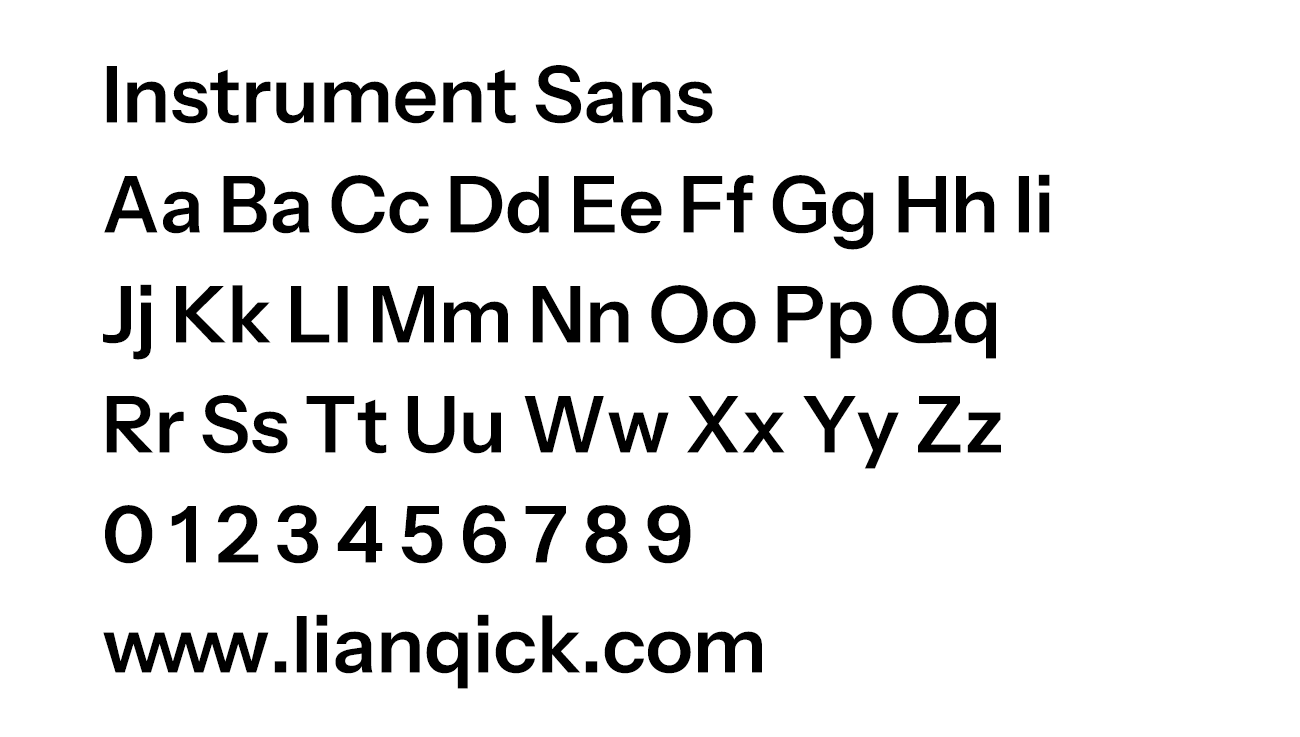 图片[2]-【Instrument Sans】为Instrument品牌设计的无衬线字体-链启库 lianqiku.com