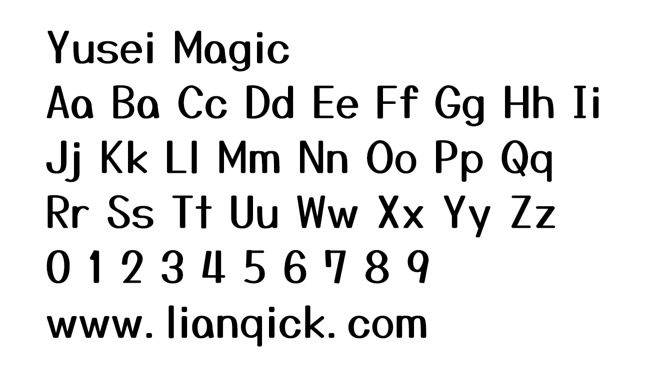 图片[2]-【Yusei Magic】一种基于马克笔手绘体的日系手写字体-链启库 lianqiku.com