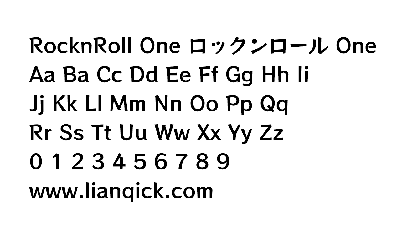 图片[2]-【RocknRoll One ロックンロール One】生动活泼的流行风格日系字体-链启库 lianqiku.com