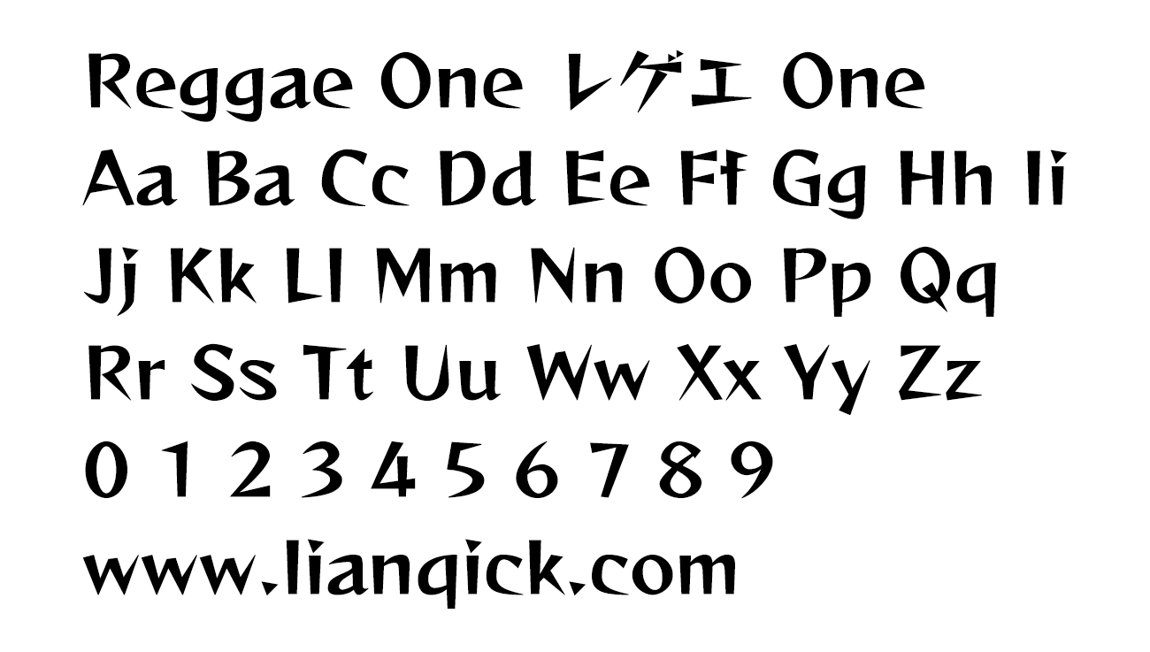 图片[2]-【Reggae One レゲエ One】一款非常流行日本男性杂志字体-链启库 lianqiku.com