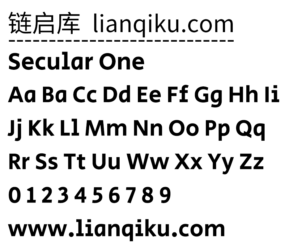 图片[2]-【Secular One】来自希伯来语和拉丁语的人文无衬线字体-链启库 lianqiku.com