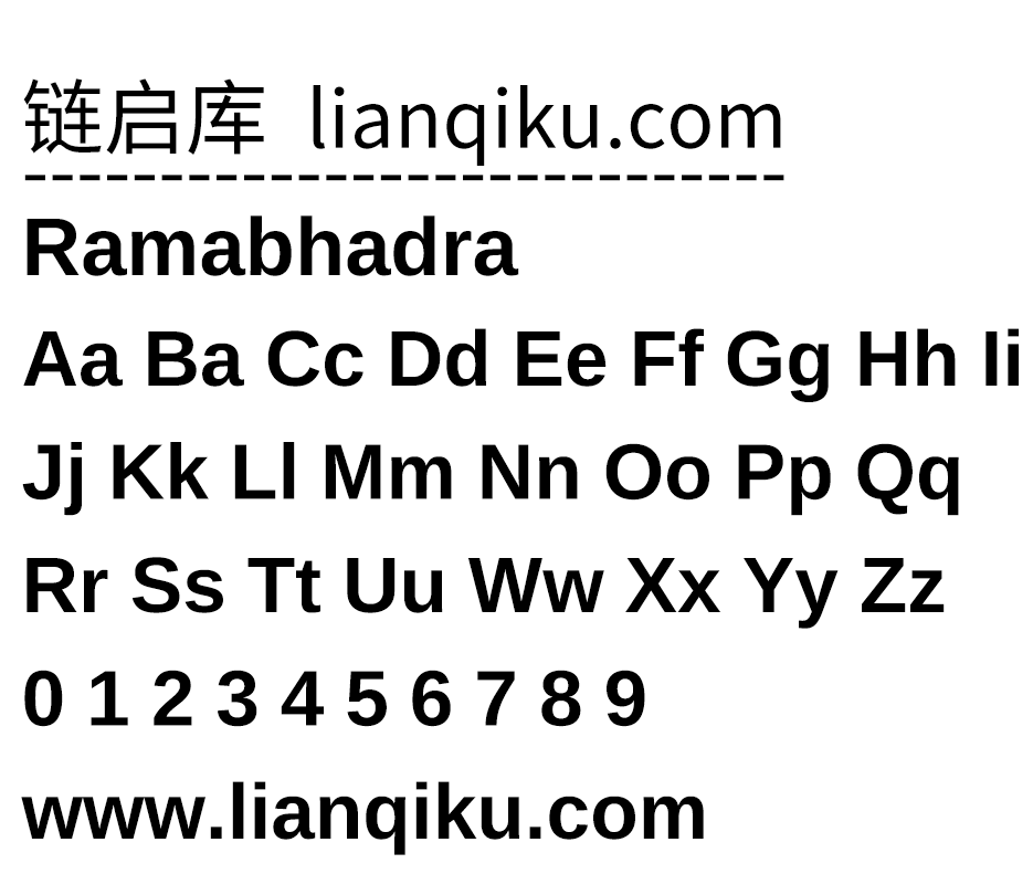 图片[2]-【Ramabhadra】专为标题文字设计的泰卢固语字体，字形圆润饱满，粗细均匀-链启库 lianqiku.com