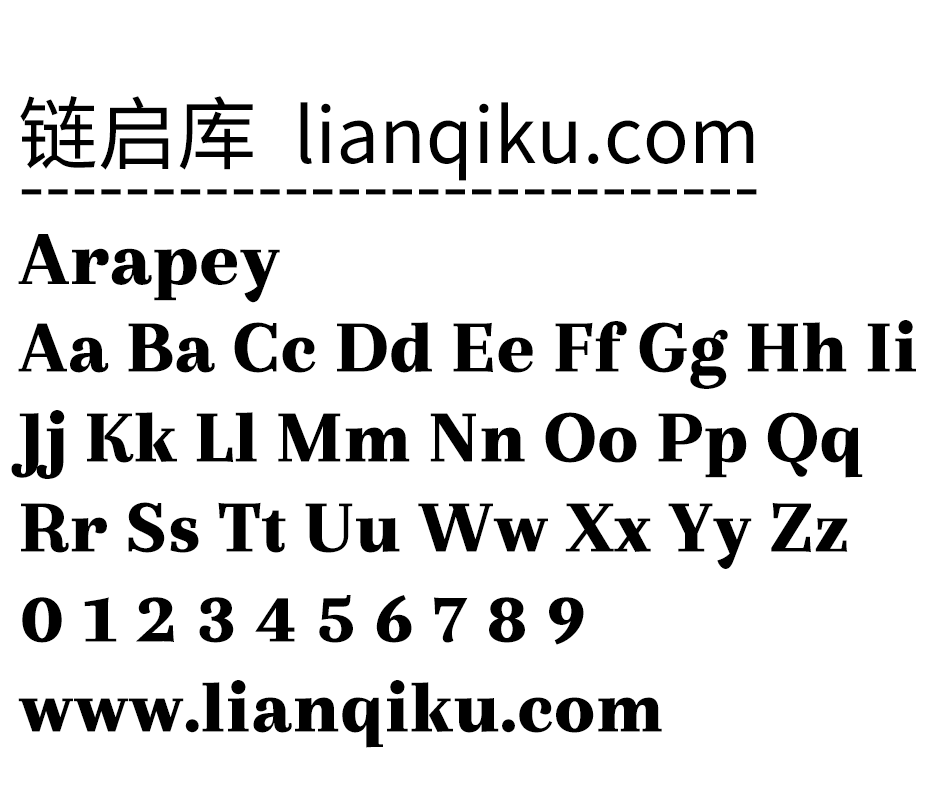 图片[2]-【Arapey】一款平静而独特的当代现代英文字体-链启库 lianqiku.com